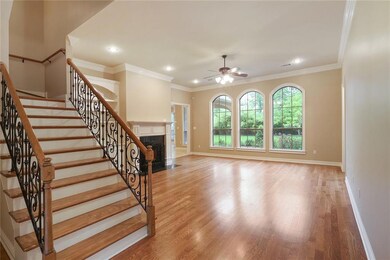 Living room with fireplace and built-ins. Gorgeous