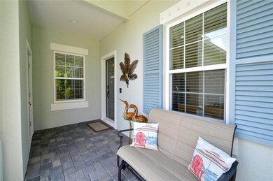 Front entry allow for a covered access from garage