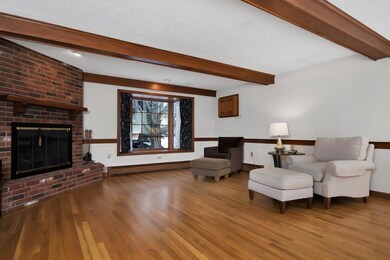 The Great Room with Brick Fireplace