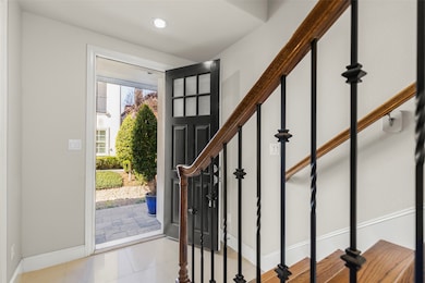 Walk into the tiled entrance