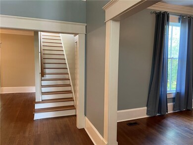 Wide cased openings on first floors makes for easy
