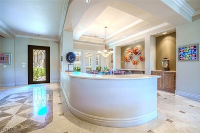 Elegant Iron Entry door, leads to the open dining