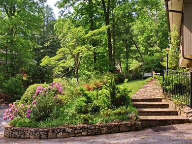 Wide Stone Walk to the Front Door