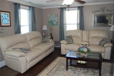 Cozy living room with beautiful hardwood floors