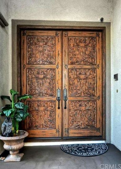 Solid Hand-Carved Mahogany Entry Doors
