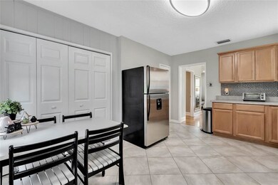 Kitchen with eat in space