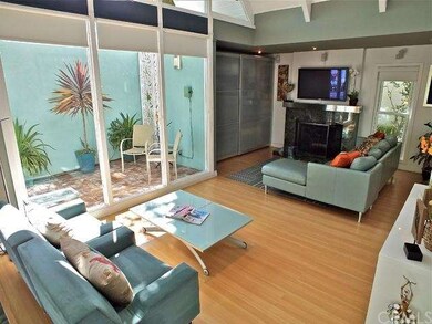 Looking out into the front patio creating  indoor 