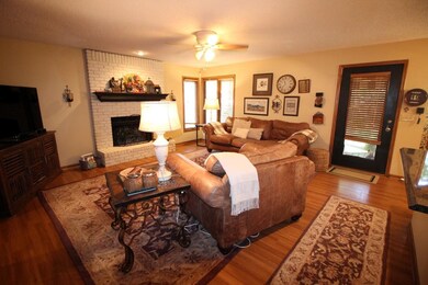 Relaxing space with woodburning fireplace makes th
