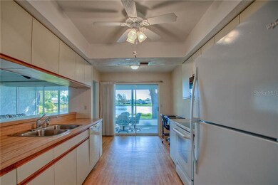 Galley kitchen with breakfast nook