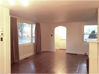View from dining area to front door.  Sun welcomin