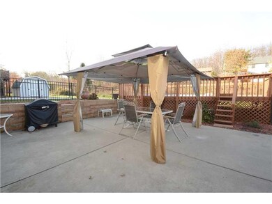 Patio/Deck. Large concrete patio located off of th