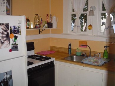 Original kitchen in historic bungalow.