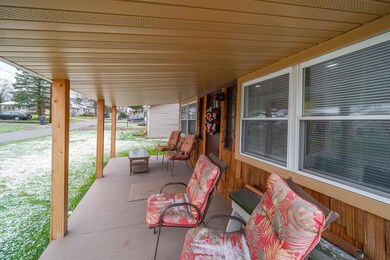 Spacious front porch