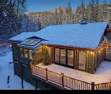 Winter exterior -back of home