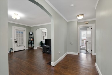 2 bedroom hallway and living room
