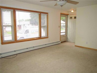 Living Room. large picture windows...