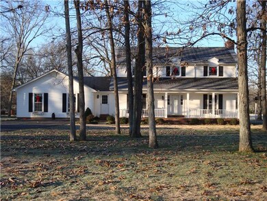 The first Two Pictures were taken this past summer, This is more of a Winter View of the home with towering trees and no leaves..