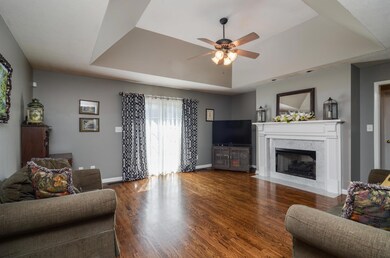 Your living space has vaulted ceilings and sliding doors to the patio. 