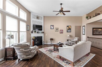 High ceilings with large windows!