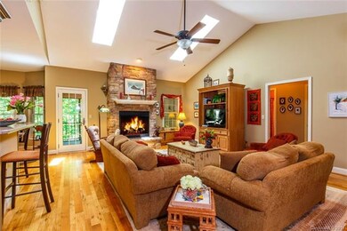 Famiy Room with Gas Stone Fireplace