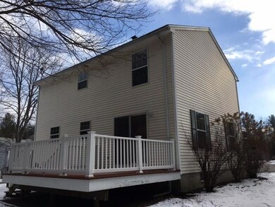 Large composite deck in back with...