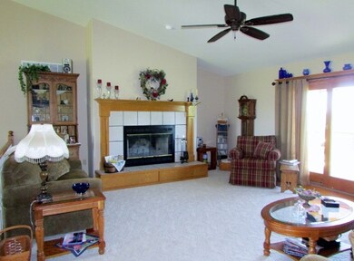 Sliding Door leads to the deck and back yard...