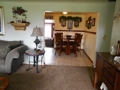 Peek into dining area