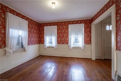 Dining room with hardwood floors