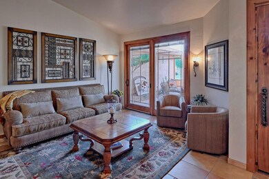 Sliding Door leads to charming courtyard