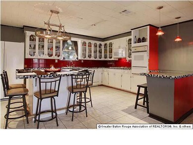 Beautiful kitchen with custom glass backsplash, wi
