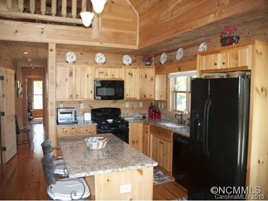 Granite and black kitchen