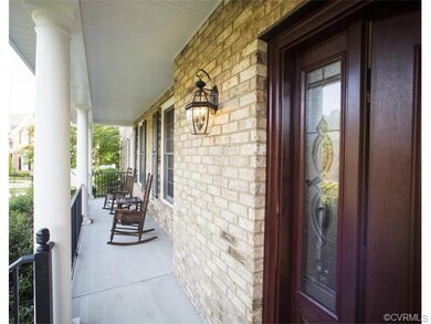 Decorative glass front door and sidelights