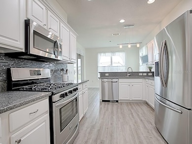 gas stove and built in microwave for fast cooking!