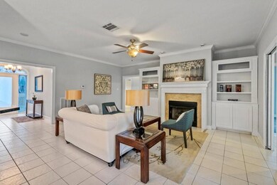 Living Room with Fireplace