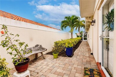 Attractive side landscaping.