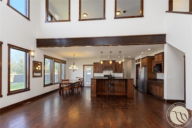 View of loft/bar area