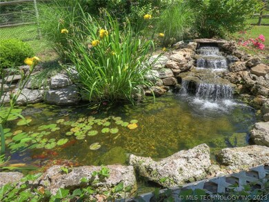 Established koi pond with mature koi.