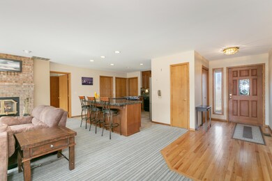 Kitchen into family room