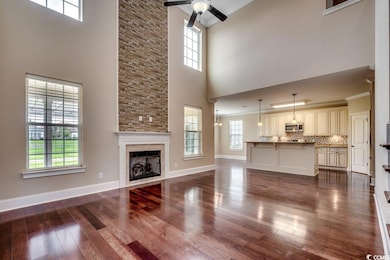 Unfurnished living room featuring plenty of natura