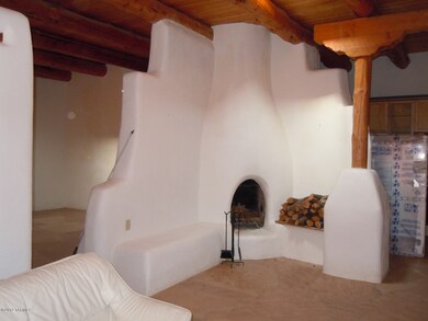 custom kiva fireplace in livingroom