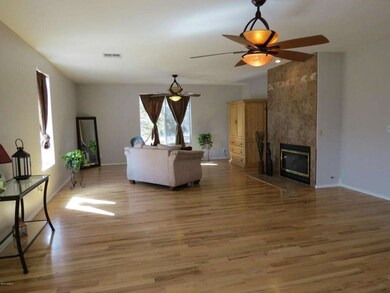 Spacious Great Room with Wood Floors