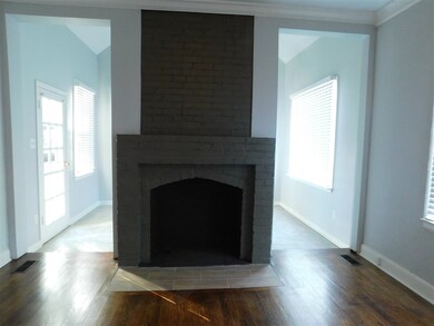 Floor to Ceiling fireplace in Living Room