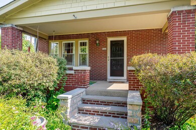 Northwest front porch and steps