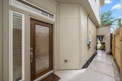 Front door looking back towards the street.
