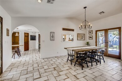 Dining Area with Vaulted Ceiling