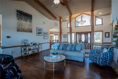 Vaulted ceilings with wood Beams