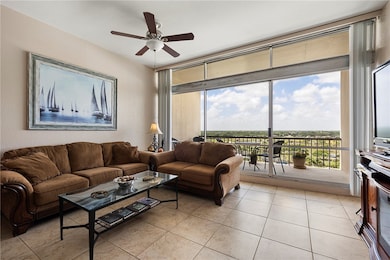 Living Room with balcony access