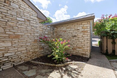Exterior view of stone siding