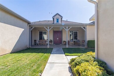 Private front yard and Casita on the right