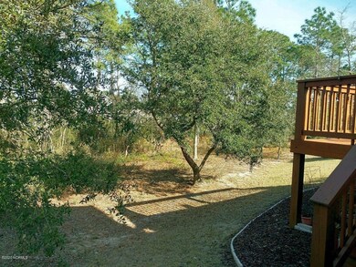 Wooded rear yard